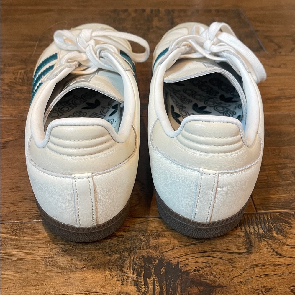 Adidas Samba OG Cloud White (Cream)
Legacy Teal Women's Size 10 Sneakers - Picture 8 of 10